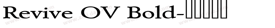 Revive OV Bold字体转换